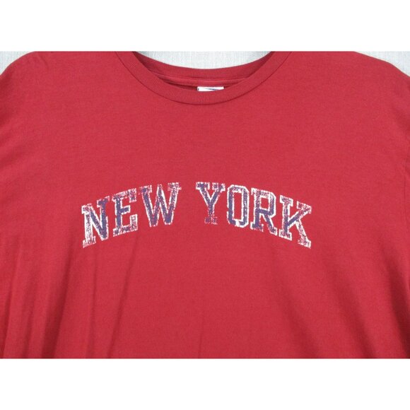 Old Navy Red New York Graphic T-Shirt XL Cotton - Picture 2 of 7